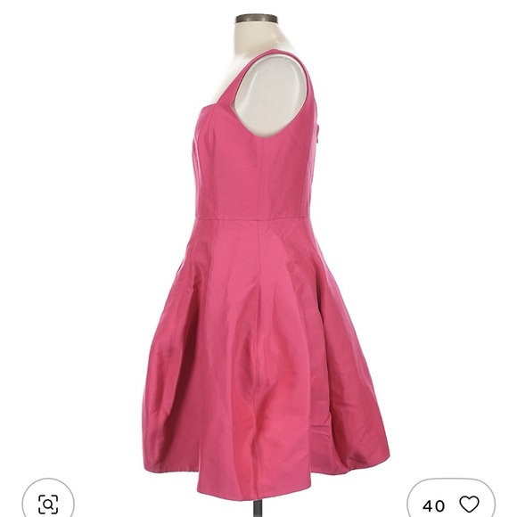 Halston Heritage Fit and Flare Pink Sleeveless Dress - Picture 6 of 9